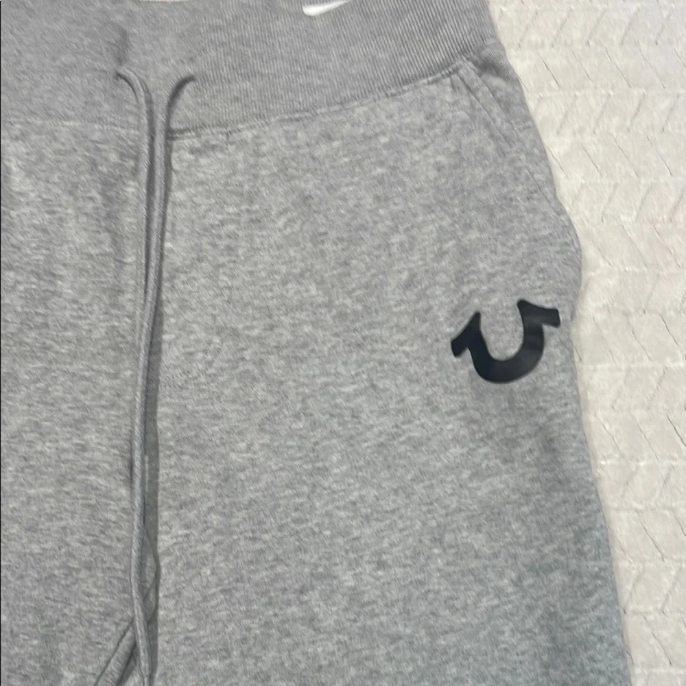 True Religion Gray Jogger Sweatpants with Logo Size L